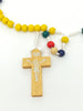 Colorful Wood World Mission Children's Rosary Made in Italy - Unique Catholic Gifts
