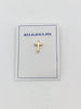 Petite Cross Pin (gold plated) - Unique Catholic Gifts