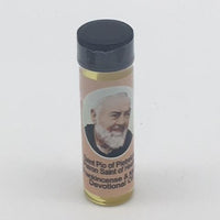 St. Padre Pio Devotional Oil .25 oz Frankincense & Myrrh Scent - Unique Catholic Gifts