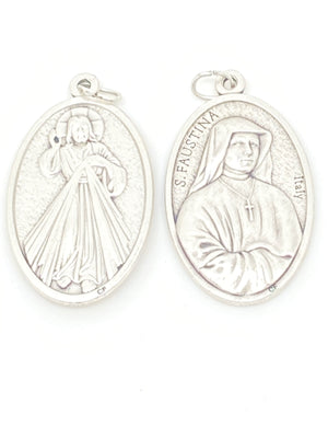 Divine Mercy & Faustina Medal 1 1/2
