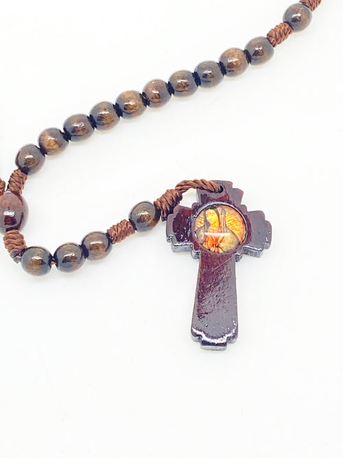 Our Lady of Guadalupe Wood Rosary - Unique Catholic Gifts