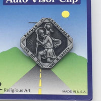 St Christopher Visor Clip - Unique Catholic Gifts