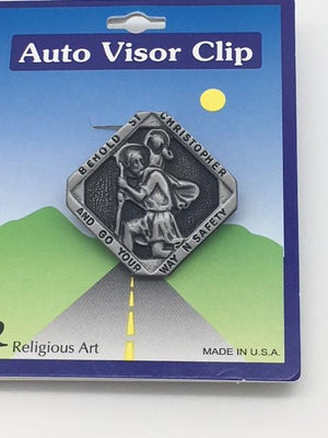 St Christopher Visor Clip - Unique Catholic Gifts