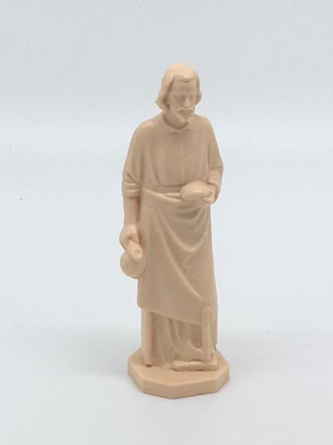 St. Joseph the Worker Statue Plastic  3 1/2 " - Unique Catholic Gifts