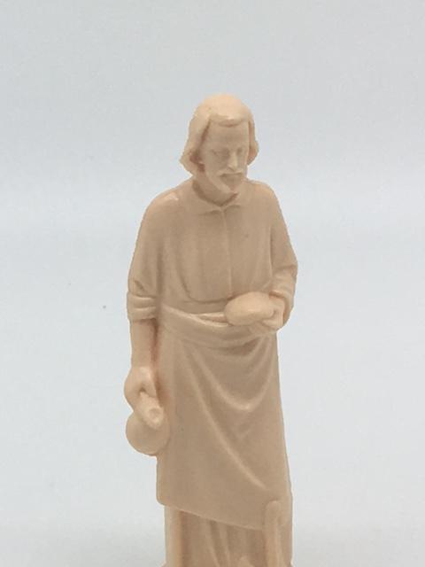 St. Joseph the Worker Statue Plastic  3 1/2 " - Unique Catholic Gifts