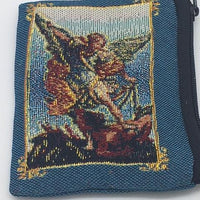 St. Michael the Archangel Embroidered Rosary Pouch - Unique Catholic Gifts