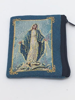 Our Lady of Grace Embroidered Rosary Pouch - Unique Catholic Gifts