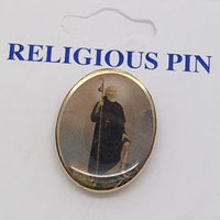 St. Peregrine Pin 3/4" - Unique Catholic Gifts