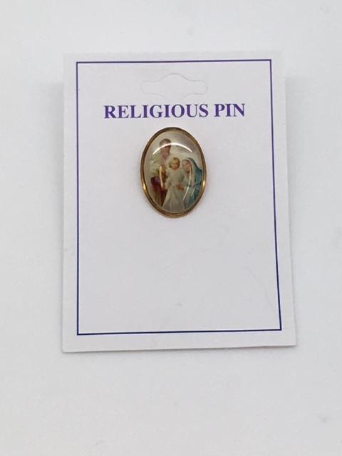 Holy Family Pin 3/4" - Unique Catholic Gifts