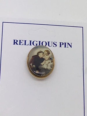 Saint Anthony Pin 3/4" - Unique Catholic Gifts