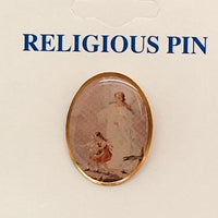 Guardian Angel Pin 3/4" - Unique Catholic Gifts