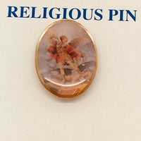 St. Michael Pin 3/4" - Unique Catholic Gifts