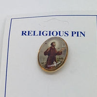 St. Francis Pin 3/4" - Unique Catholic Gifts