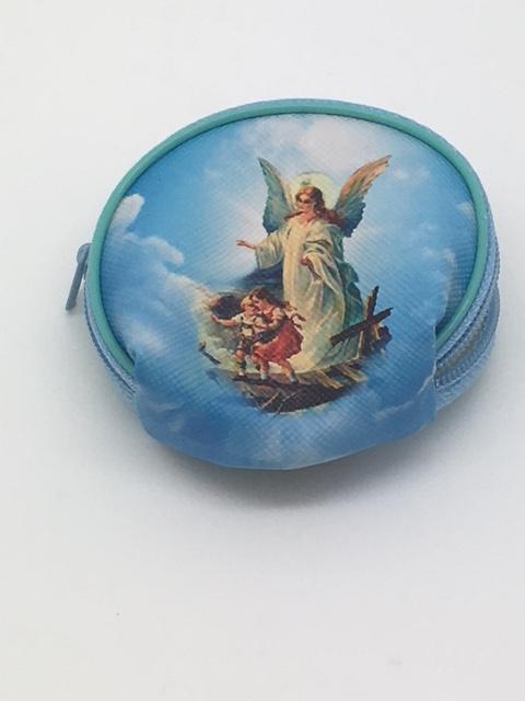Guardian Angel Rosary Pouch (2 1/2") - Unique Catholic Gifts