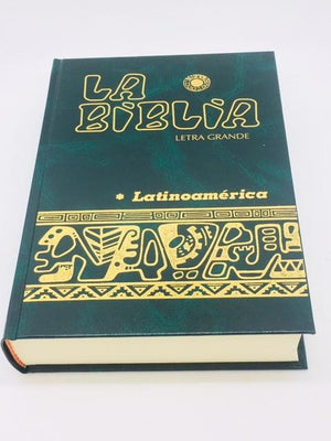 La Biblia Latinoamérica Letra Grande, Verde (Con Indices) - Unique Catholic Gifts