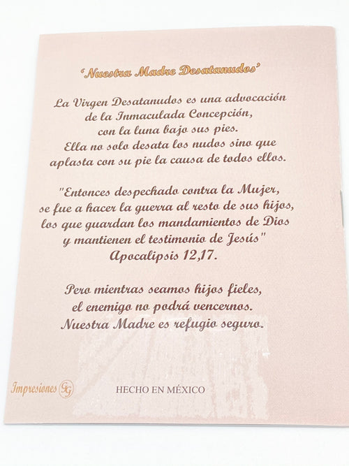 Novena Virgen De Los Desatanudos - Unique Catholic Gifts