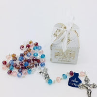 Our Lady of Lourdes Handmade Unique greatly detailed Box and Rosary. - Unique Catholic Gifts