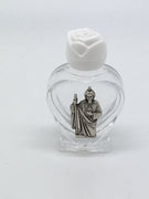 St. Jude Glass Holy Water Bottle 2" - Unique Catholic Gifts