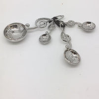 Measuring Spoons Silver with Musical Notes (Treble Clef ) - Unique Catholic Gifts