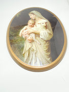 L'Innocence by Bouguereau Oval Wood Plaque 10" - Unique Catholic Gifts