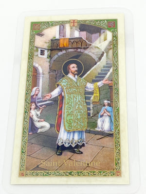 St. Valentine Holy Card - Unique Catholic Gifts