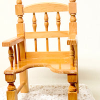 Wood Chair for Baby Jesus,  Dia de la Candelaria 12" - Unique Catholic Gifts