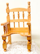 Wood Chair for Baby Jesus,  Dia de la Candelaria 12" - Unique Catholic Gifts