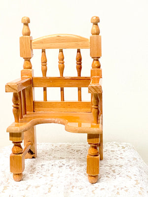 Wood Chair for Baby Jesus,  Dia de la Candelaria 10 1/2