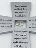 25th Wedding Anniversary Wall Cross with Silver Rings (7") - Unique Catholic Gifts