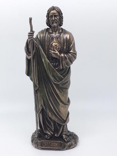 St. Jude Bronze Statue (8 1/4") - Unique Catholic Gifts
