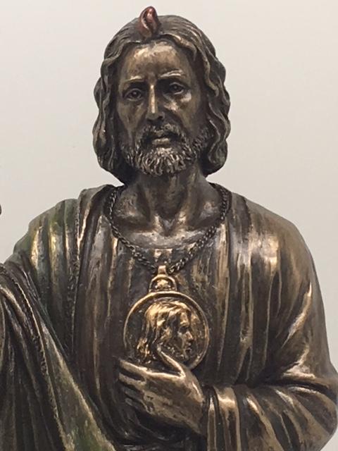 St. Jude Bronze Statue (8 1/4") - Unique Catholic Gifts
