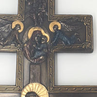 Byzantine Crucifix  Wall Plaque (17") - Unique Catholic Gifts