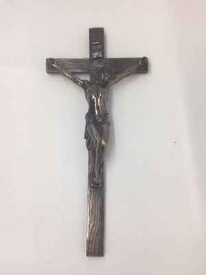 Bronze Crucifix Wall Plaque (13") - Unique Catholic Gifts