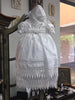 Baptismal Dress with Fancy Lace Edge White (Large) - Unique Catholic Gifts
