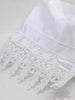 Baptismal Dress with Fancy Lace Edge White( Medium) - Unique Catholic Gifts