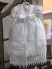 Baptismal Dress with Fancy Lace Edge White( Small) - Unique Catholic Gifts