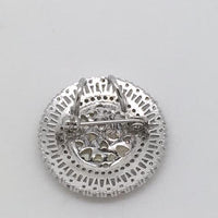 Our Lady of Grace Pendent and Broach Combo 1" (Silver) - Unique Catholic Gifts