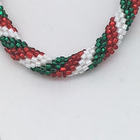 Nepal Christmas Bracelet (Green, Red, White Style 1) - Unique Catholic Gifts