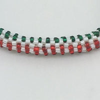 Nepal Christmas Bracelet (Green, Red, White Style 4) - Unique Catholic Gifts