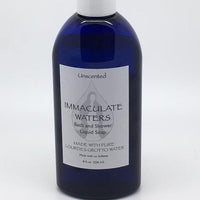 Immaculate Waters Unscented Bath and Shower Liquid Soap - Unique Catholic Gifts