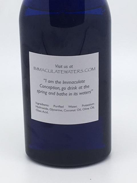 Immaculate Waters Unscented Bath and Shower Liquid Soap - Unique Catholic Gifts