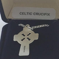 Sterling Silver Celtic Crucifix (1 x 5/8") - Unique Catholic Gifts