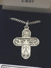 Sterling Silver 5-Way Cross 3/4" - Unique Catholic Gifts