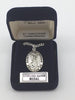 Sterling Silver St. Christopher Medal 1" with 24" chain - Unique Catholic Gifts