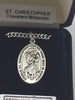 Sterling Silver St. Christopher Medal 7/8" - Unique Catholic Gifts