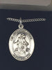 Sterling Silver Guardian Angel Medal 3/4" - Unique Catholic Gifts