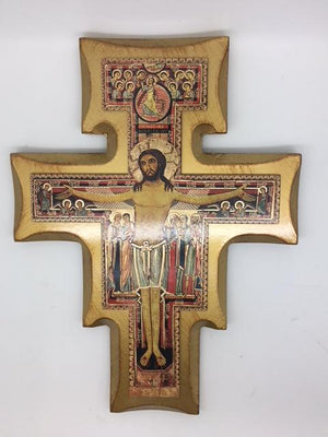 San Damiano Crucifix with Gold Trim 11