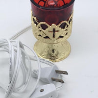 Electric Votive Candle Stand Jewel Accent (4") - Unique Catholic Gifts