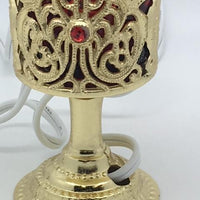 Electric Votive Candle Stand Jewel Accent (4") - Unique Catholic Gifts