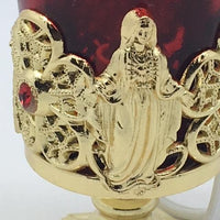 Electric Votive Candle Stand Infant Prague and Our Lady Accents (4") - Unique Catholic Gifts